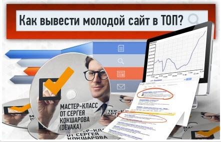 Бесплатный мастер-класс Сергея Кокшарова (Devaka) - Как вывести молодой сайт в ТОП?